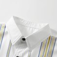 thumbnail image 4 of AZoiNM Men's Printed Long Sleeve Button Down Shirt, Lightweight Casual Collared Shirt, Soft Wrinkle Resistant Dress Shirt for Daily Wear, 4 of 10