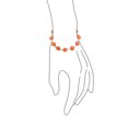 thumbnail image 2 of Bling Jewelry Womens Protection Good Luck Amulet Strand Bracelet Orange Evil Eye Beads 7 Inch, 2 of 5