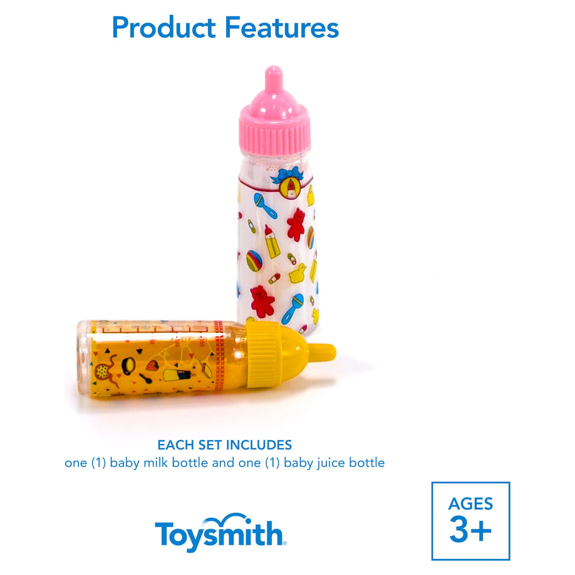 Toysmith My Sweet Baby Magic Baby Doll Bottles