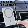 thumbnail image 4 of Magnetic Car Phone Mount with 15W Wireless Fast Charging, 360 Degree Rotating Holder for Safe Driving, Universal Phone Charger and Holder(White), 4 of 6