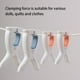 thumbnail image 5 of Cateissary Ropa de lavandería Pin Colgando Edredón Sábana Secado Clip Abrazadera Portátil Camping Pinzas decorativas para la ropa Calcetines Suministros de limpieza para el hogar Pequeño Blanco Azul, 5 of 6