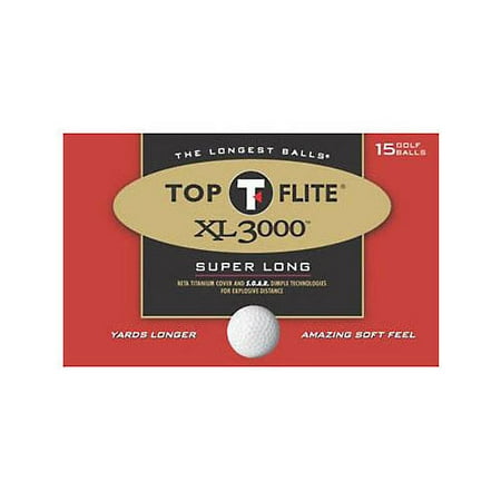 Top Flite XL 3000 Golf Balls, 15 Pack