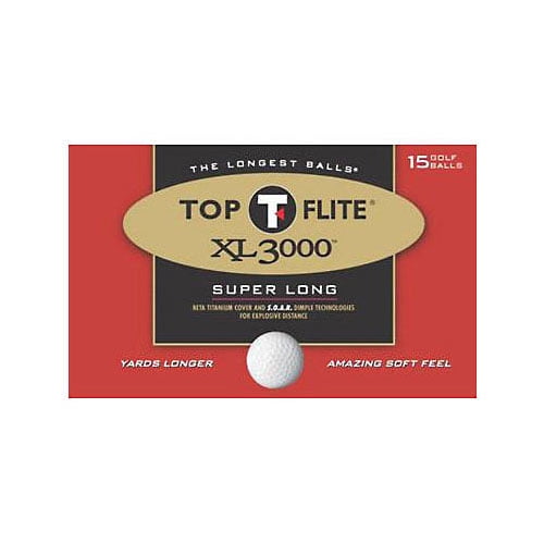 Top Flite XL 3000 Golf Balls, 15 Pack