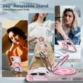 thumbnail image 4 of Vivid Hybrid MagSafe Case with Rotating Ring Stand for iPhone 16 Plus - Pink, 4 of 5
