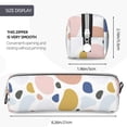 thumbnail image 3 of Rocae Geometric Spots for Pen and Marker Pouch with Zipper for Men and Women, Stationery Bag Pen Holder for Work and Office, 3 of 9
