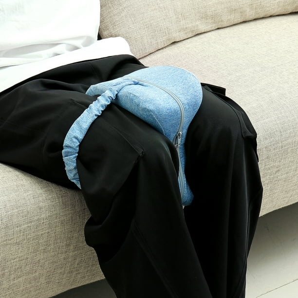 Orthopedic Leg Wedge Pillow for Side Sleepers with Memory Foam, for