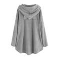 thumbnail image 2 of Sudadera con Capucha Gibobby Mujer Manga Larga Estampado Gris L, 2 of 4