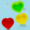 thumbnail image 4 of Mightlink 12Pcs Muffin Cake Molds Heat Resistant Nonstick DIY Food Grade Silicone Love Heart Shape Cupcake Molds for Dessert Shop, 4 of 7
