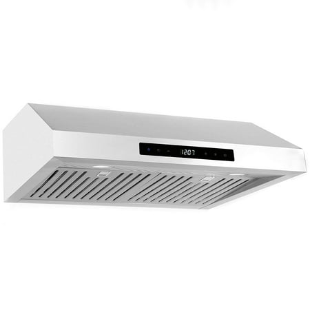 Cosmo UMC30 30 Inch Under Cabinet Range Hood with Touch Control, Stainless Steel