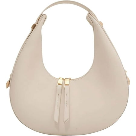 XiaoBanDeng Women s Top Handle Handbag Leather Shoulder Bag Dumpling Clutch Purse