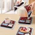 thumbnail image 5 of Chef Pot Holders for Kitchen Heatproof Potholder, 2 Pack Cartoon Red Food Cooking Black White Buffalo Check Hot Pads Multipurpose Oven Pads Cloth Potholders Trivet for Cooking and Baking, 5 of 8
