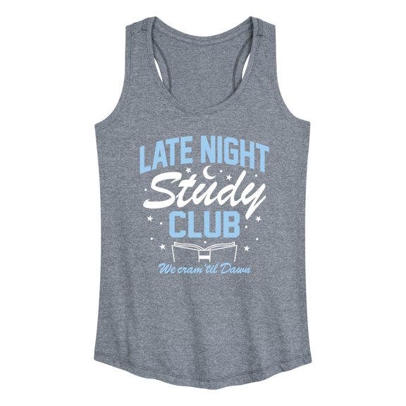 Instant Message - Late Night Study Club - Women's Racerback Tank Top