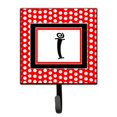 thumbnail image 1 of "Treasures CJ1012-ISH4 Letter I Initial Monogram-Red Black Polka Dots Leash Holder o Key Hook, Small, Multicolor" Caroline's Treasures CJ1012-ISH4, 1 of 1
