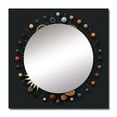 thumbnail image 2 of Designart "Spiritual Geometry Abstract Spirituality V" Modern Geometric Square Mirror For Wall Decor - Large Multicolor Square Printed Wall Mirror Art - Wall Mounted Square Large Mirror, 2 of 5