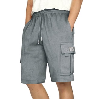 NEBWOAK Mens Summer Cargo Shorts Casual Baggy Elastic Waist