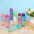 thumbnail image 4 of Water Bottles,End of Year Gifts for Students from Teacher Plastic Water Bottles 17 oz Portable Sports Colorful Water Bottle Bulk for School Students Kids Office Summer Supplies,BLACK Water Bottle, 4 of 7