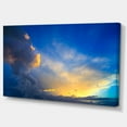 thumbnail image 2 of Dramatic Sunset Sky with Thunderstorm - Beach Photo Canvas Print, 2 of 3