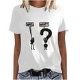 thumbnail image 1 of Camisetas estampadas con cuello redondo para mujer Camisetas estampadas Camiseta de manga corta Blusa Tops Fridja  bn2376, 1 of 6