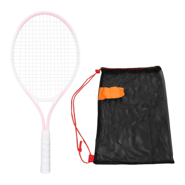 Raqueta de tenis para niños de 21 pulgadas, equipo de tenis para niños y niñas, cuerdas de alta resistencia. Rosa