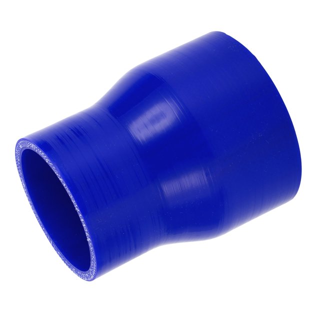 Unique Bargains 1 Pcs 63-83mm 2.48"-3.27" ID 100mm 3.94" Length 0 Degree Blue Car Silicone Hose Universal