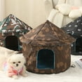 thumbnail image 5 of AJZIOJIRO Cat House Puppy House Waterproof Oxford Fabric for All Seasons Mini Indoor/Outdoor Durable Cat House for Small Pet, 5 of 6