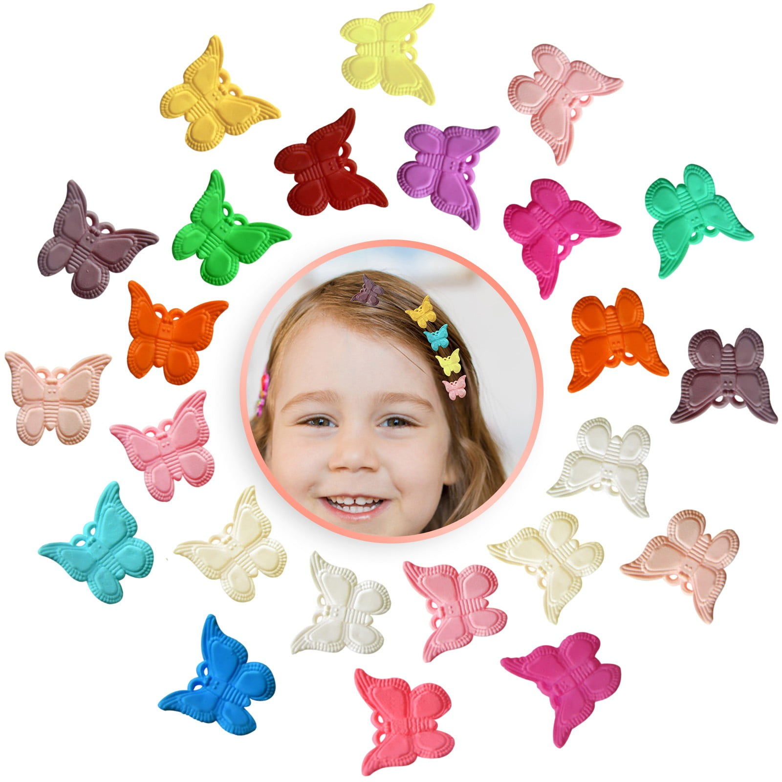 Clips 24Pieces with Jaw Mini Clip Clips of for Girls Hair Hair with