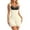 Beige, variant on Womens Shapewear Waist Trainer Abdomen Control Lift Adjustable Straps Zipper Closure Weight Loss Helper Brown XS