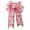 D/6PCS, variant on 6 Pack Red Wreath Bows for Christmas Outdoor Decorations, Striped Ribbons for Crafts, Xmas Holiday Gifts Present Wrapping, 9.5x6.5 in