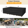 thumbnail image 2 of Funda para muebles de patio ONBRILL, 250 x 200 x 70 cm, impermeable, negra, 2 of 8