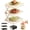 White, variant on 3-Tier Foldable Tiered Tray Stand, Collapsible Food Display Rack with X-Shaped Leg for Fruits Dessert Presentation Party