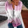 thumbnail image 1 of Chandails à Capuchon Mode pour Femmes 2023 Hauts Automne Manches Longues Chandail Ample Chemise Chic Décontractée Chandails à Col Rond pour Dames Rabais de 50 % Liquidation Costumes d'Halloween/Noël, 1 of 5