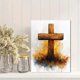 thumbnail image 2 of Qisvanset 12x16 Inch Jesus Love Quote Canvas Wall Art, Faith Decor Baptism Religious Wall Art Gift, 2 of 8