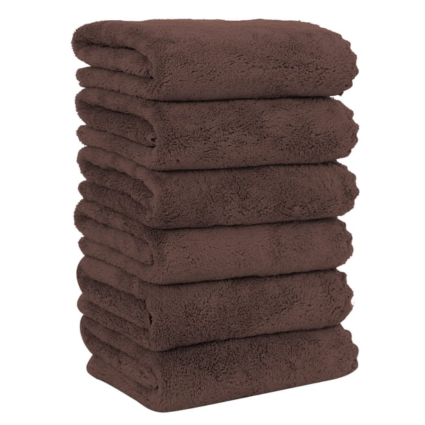 Toallas de mano MOONQUEEN Premium de microfibra de terciopelo coral de 40 x 70 cm