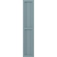 thumbnail image 4 of Ekena Millwork 10 1/2"W x 56"H Americraft Three Board Exterior Real Wood Two Equal Panel Framed Board-n-Batten Shutters (Per Pair), Peaceful Blue, 4 of 9