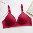 thumbnail image 4 of Gyexs Women's Push Up Wireless Bra Support Comfort No Underwire Bralette Everyday Wear Underwear Jelly Bras for Women, Red, Size 38, 4 of 4