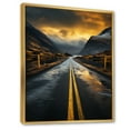 thumbnail image 2 of Designart "Sunset Serenity Gold and Grey Road III" Landscape & Nature Floater Framed Wall Art Print, 2 of 7