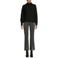 thumbnail image 2 of Time and Tru Women's Ribbed Mock Neck Sweater Sweater, 2 of 5