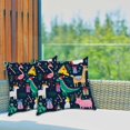 thumbnail image 5 of GZHJMY Christmas Cute Funny Animals Throw Pillow Cases Pillow Covers Cushion Cases 1 Pack with Zipper for Sofa Couch Bedroom Christmas Winter Holiday 16x16 Inch Home Decor, 5 of 6