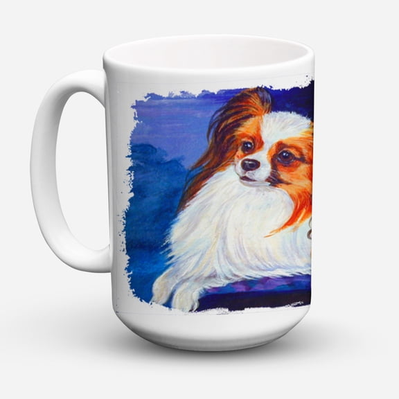 Carolines Treasures 7127CM15 Papillon Coffee Mug 15 oz 15 ounce multicolor