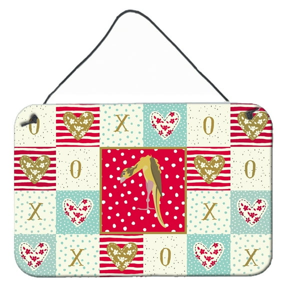 Carolines Treasures CK5503DS812 Jibso Canary Love Wall or Door Hanging Prints 8x12 multicolor