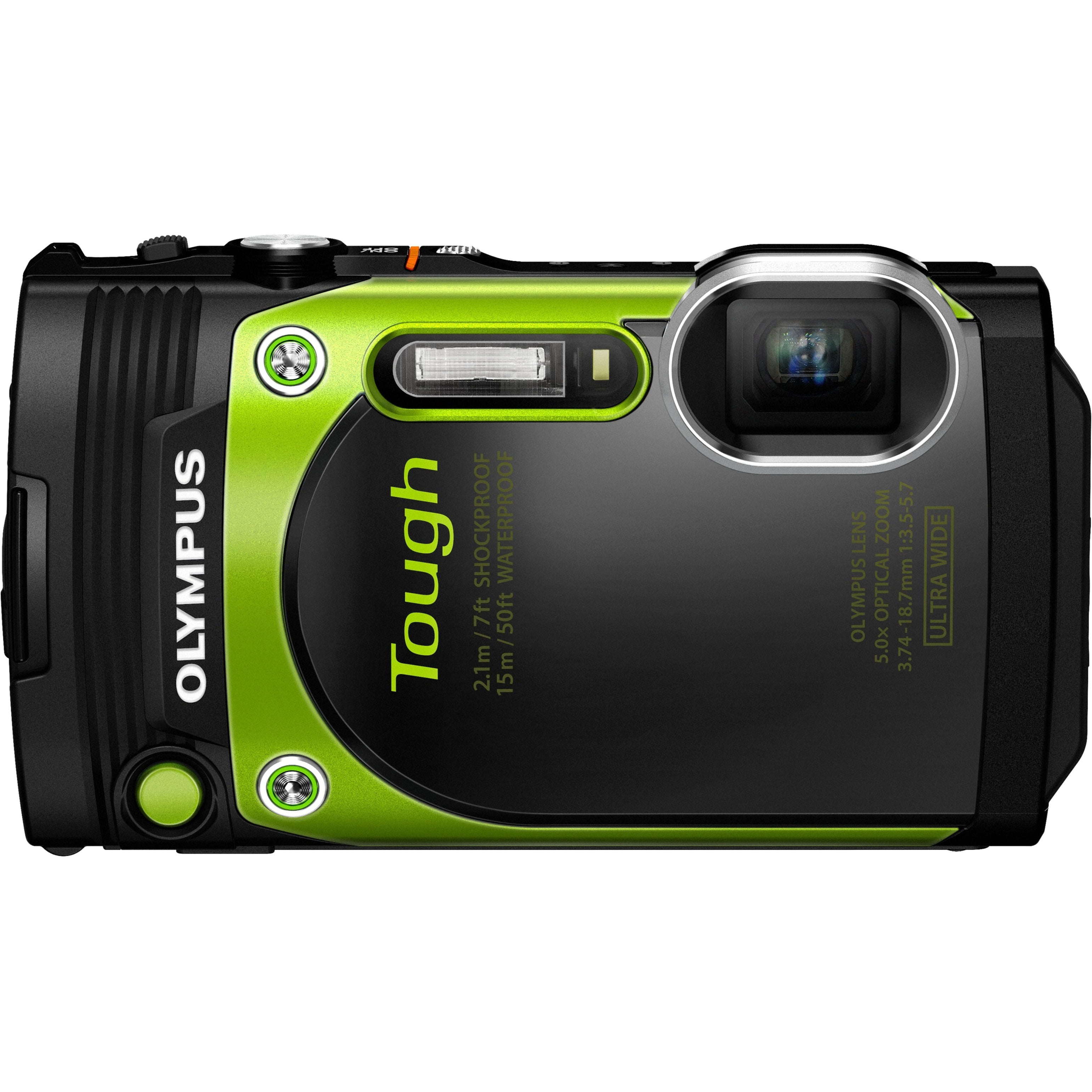 Olympus Tough TG-870 16 Megapixel Compact Camera, Green - Walmart.com