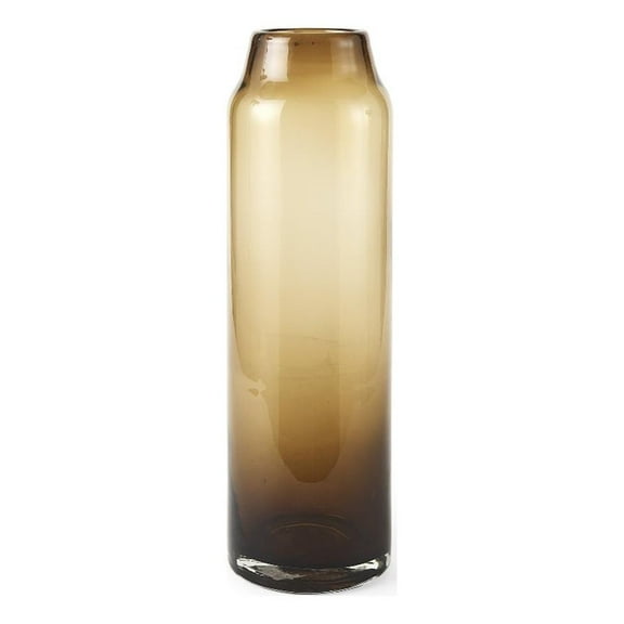Mercana Amrita 4.8L X 4.8W X 16.0H Golden Brown Glass Vase