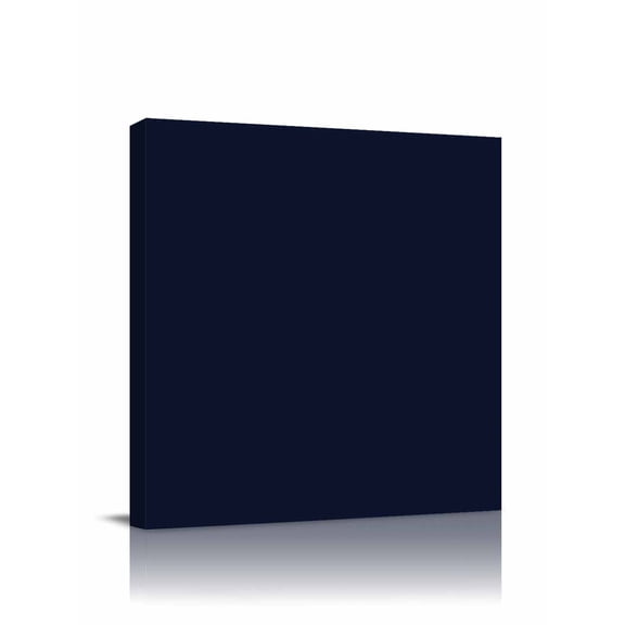 Solid Color Canvas Wall Art, Dark Blue Framed Wall Decor Modern Artwork Prints Painting for Living Room, Bedroom, Kitchen & Cafe Decor 8x8 Inch