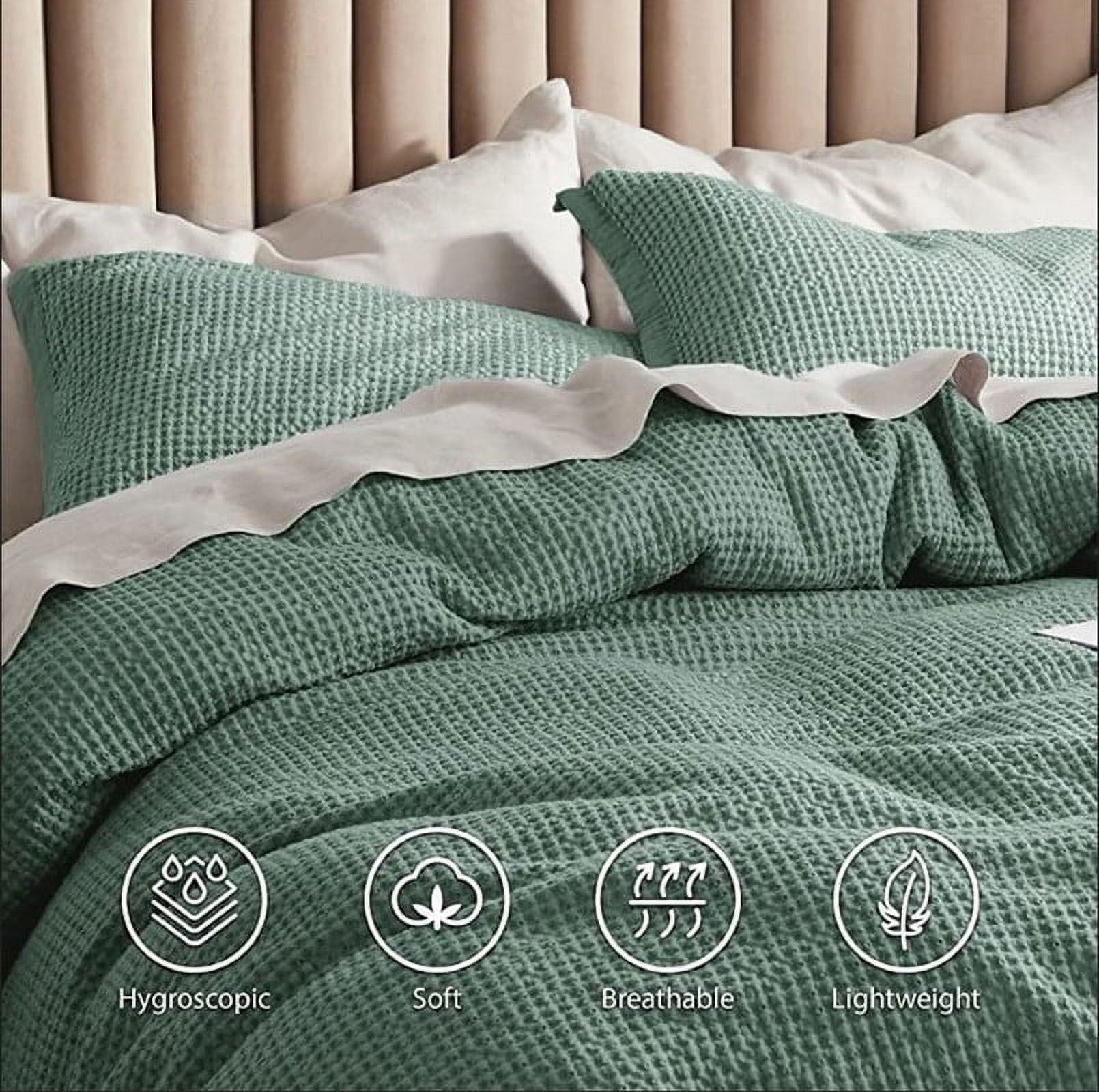 Pavish Export Cotton Waffle Duvet Cover In Matcha Green Waffle Comforter Cover Quilt Bedding Duvet Cover Set Bed Cover King