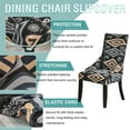 thumbnail image 5 of Stretch wingback Side Chair slipcover Printed, armless wingback Chair Cover with Elastic Bottom Sloping Armchair Covers Removable Washable Armchair Covers-AH-1 Pcs, 5 of 8