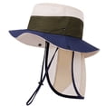 thumbnail image 2 of hengsof Girls Outdoor Bucket Hat Fashion Color Block Sun Hat Summer Breathable Casual Camping Cap for Kids Ages 2-8, 2 of 5