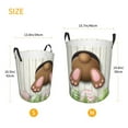 thumbnail image 3 of Picia Brown Bunny Large Laundry Basket, Waterproof, Freestanding Laundry Hamper, Collapsible Tall Clothes Hamper with Extended Handles-Small, 3 of 8