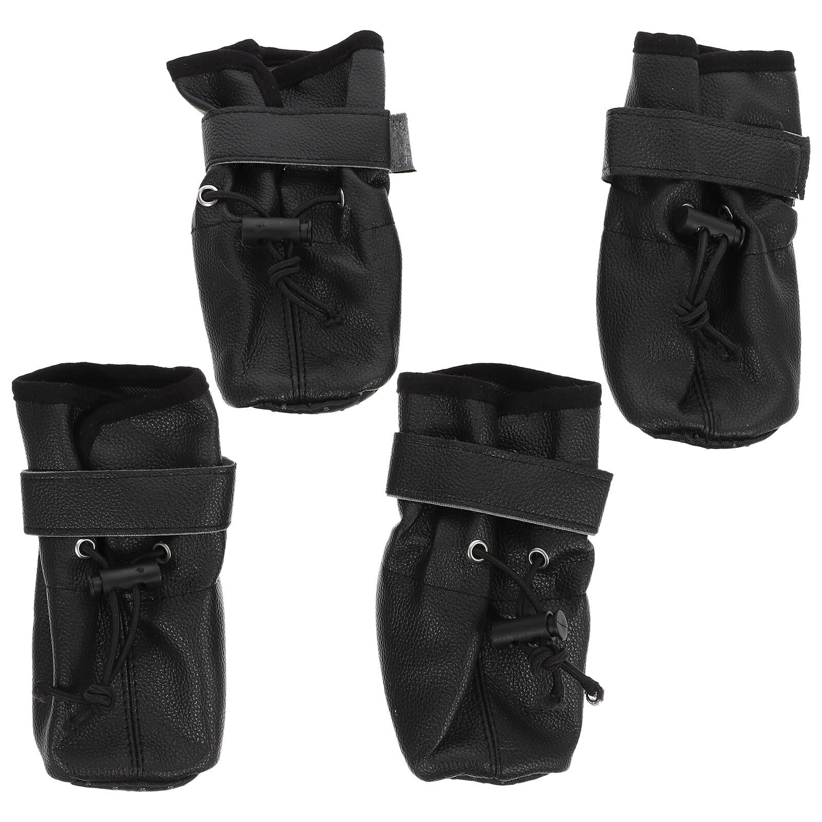 Rosarivae 4pcs Sole Pet Shoes Nonslip Shoes Leather Dog Boots Paw