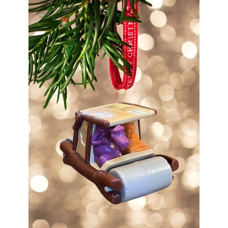 Ornament Flintmobile Flinstones Car Candy Container Fred & Dino Figure Figurine