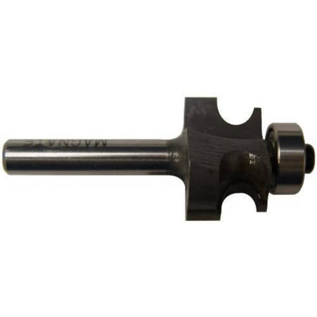 

Magnate 5801 Edge Beading Carbide Tipped Router Bit — 1/4 Bead Diameter; 1/4 Shank Diameter; 9/16 Cutting Length; 1/8 Radius; 7/8 Overall Diameter; 1-1/4 Shank Length